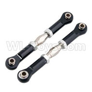HSP 94188 spare parts-166617 166017 106017 (06016 08042)-05 Upgrade Aluminum Front or Rear Servo Link Rod(2pcs)-Black,Upgrade HSP 94188 RC Car Truck Parts,Upgrade HSP 1:10 RC Truck Spare parts Accessories,HSP 94188 Upgrade Parts